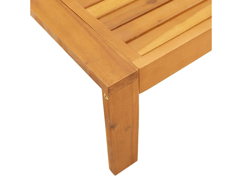 3-tlg. Garten-Sofagarnitur mit Kissen Massivholz Akazie