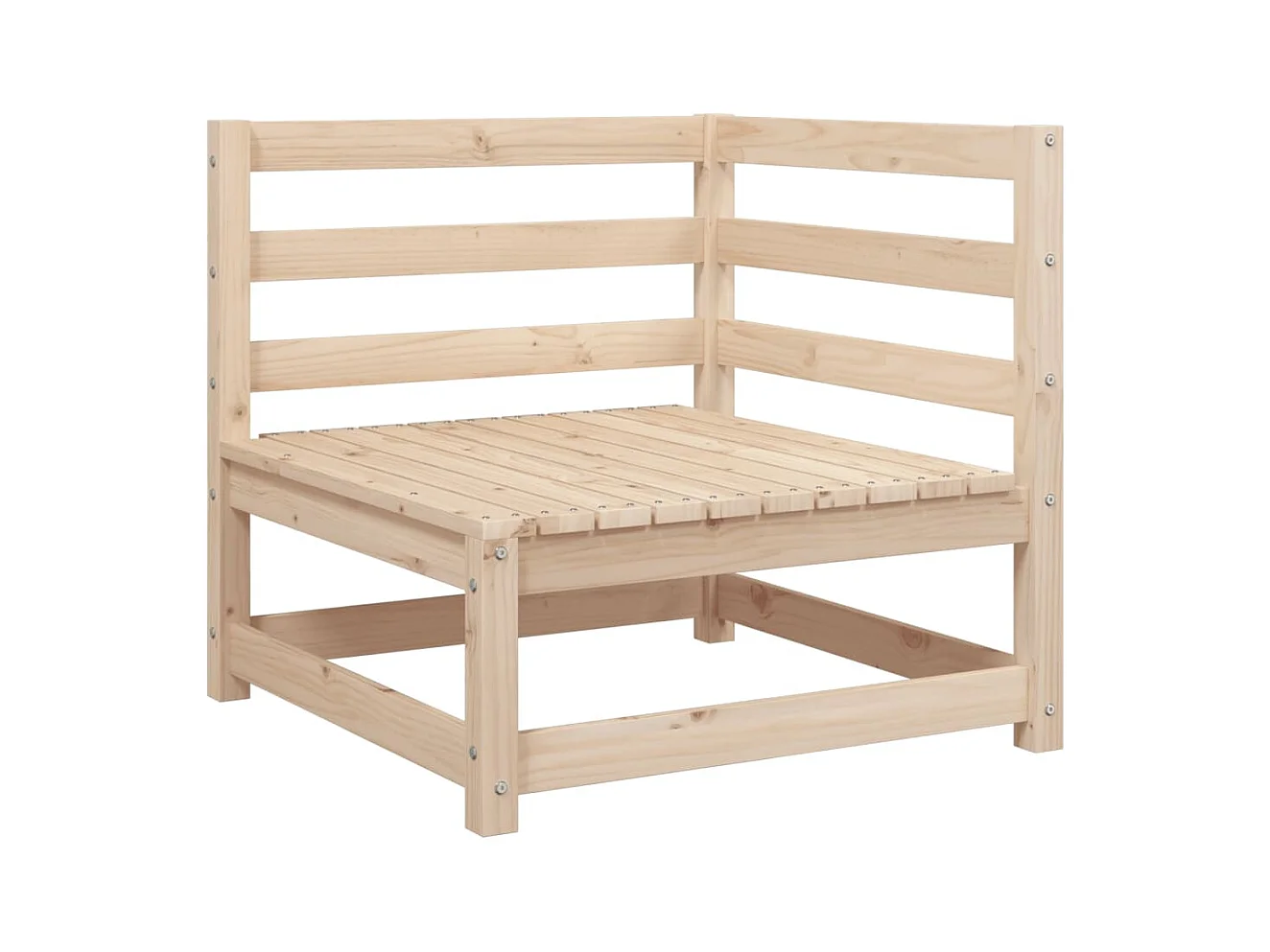 Set Divani da Giardino 7 pz in Legno Massello di Pino