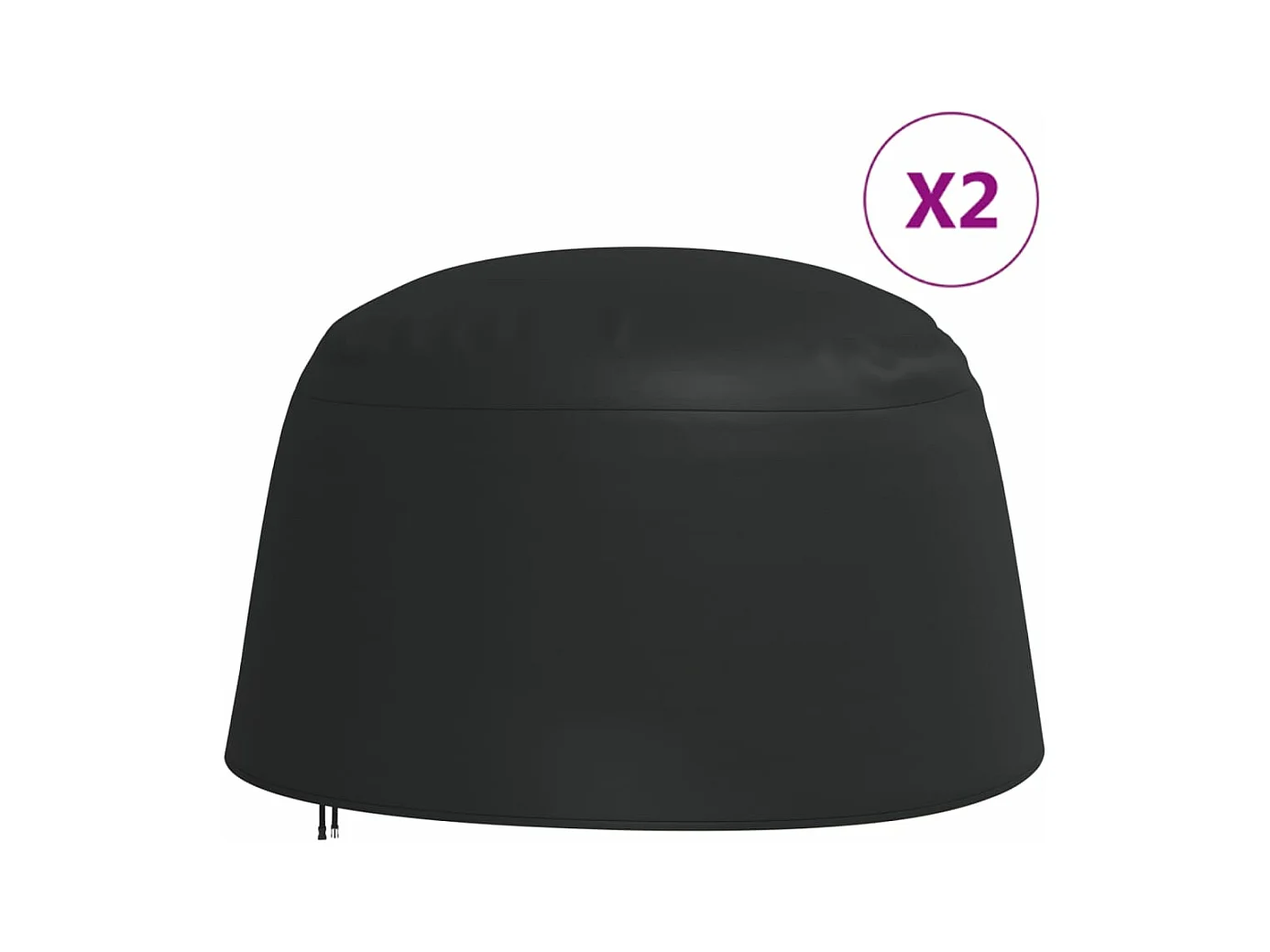 Cubiertas sillones colgantes 2 uds tela Oxford 420D Ø190x115 cm