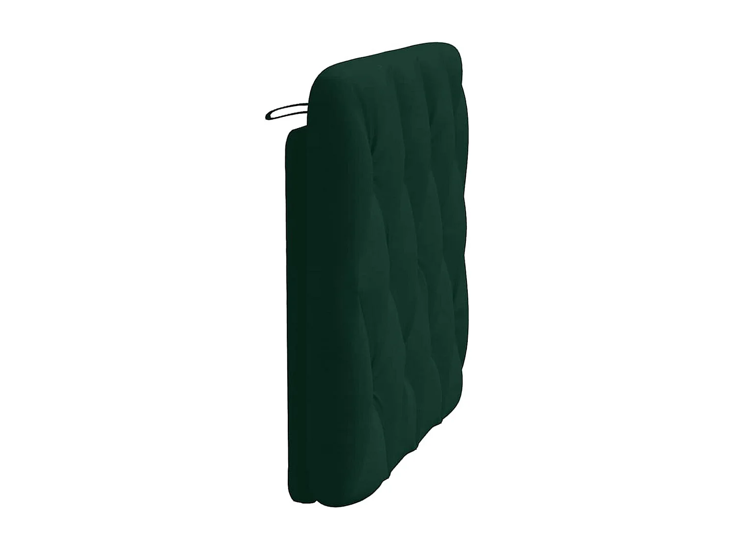 Coussin de tête de lit vert foncé 90 cm velours