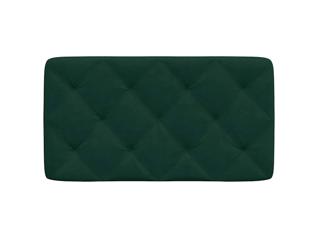 Cuscino Testiera Verde Scuro 90 cm in Velluto