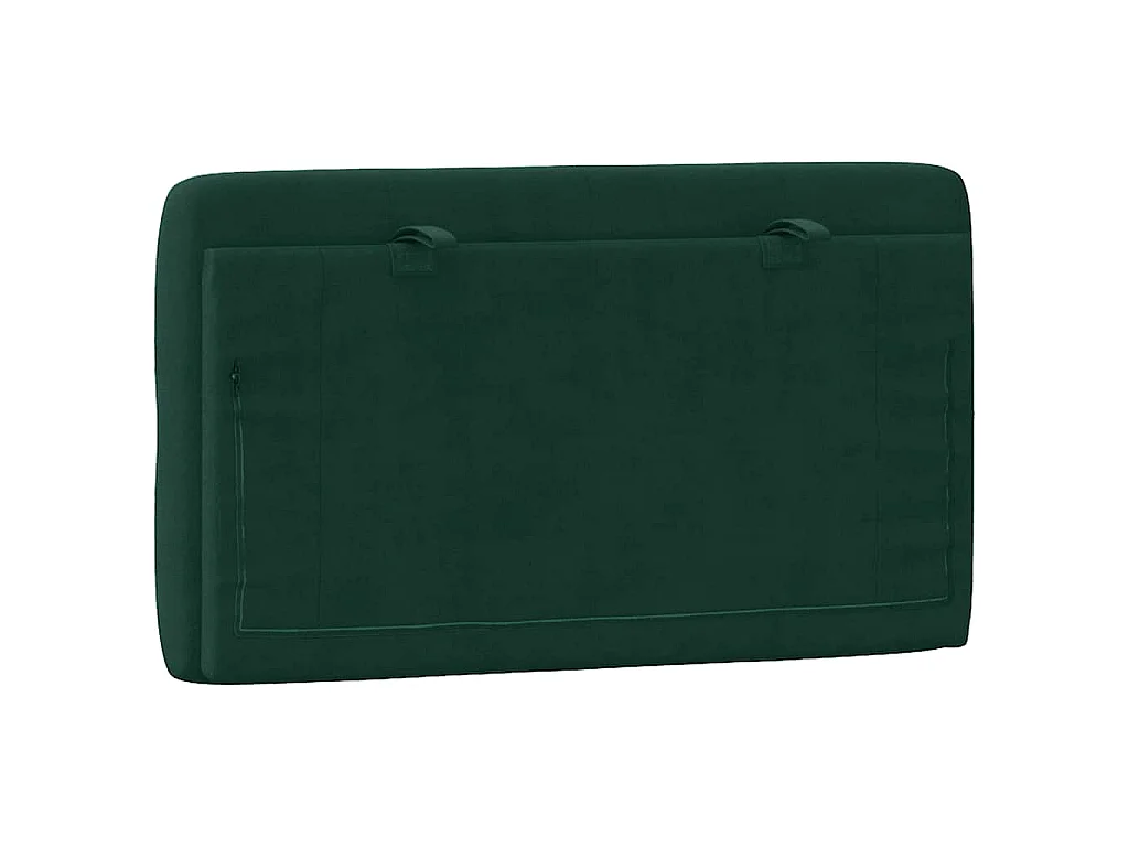 Cuscino Testiera Verde Scuro 90 cm in Velluto