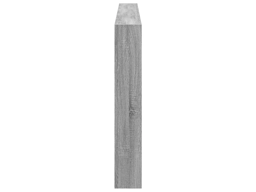 Armoire tête de lit avec LED sonoma gris 220x17x102 cm