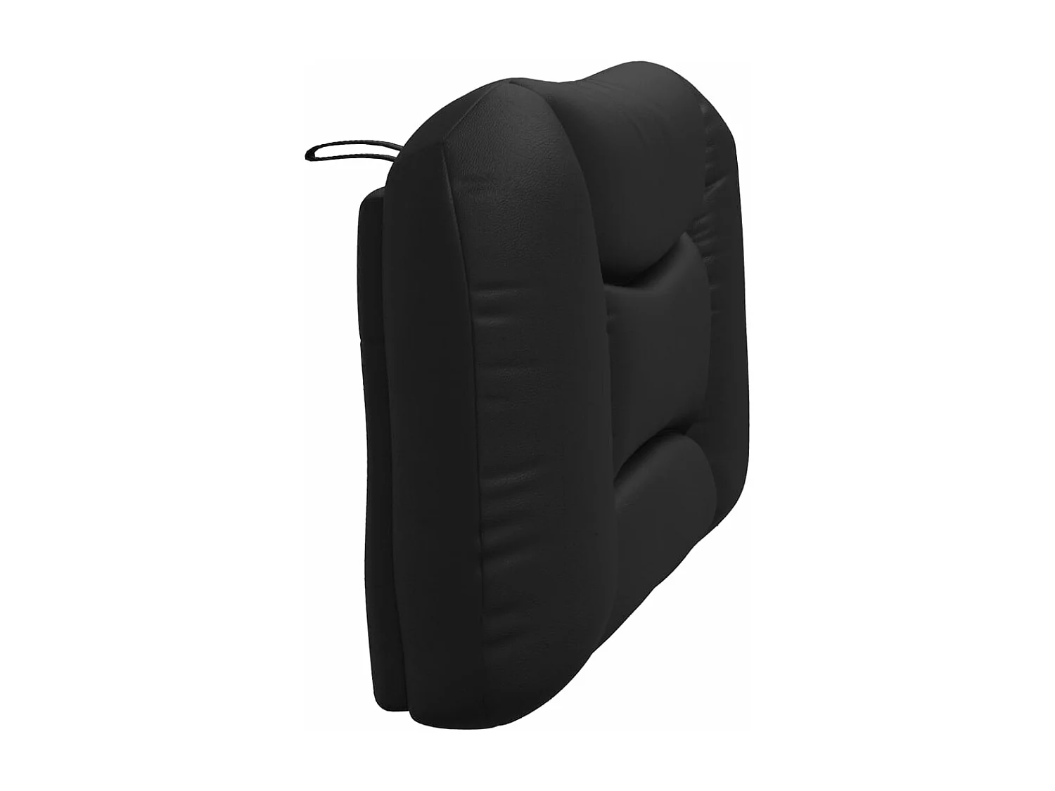 Coussin de tête de lit Hvar noir 100 cm similicuir