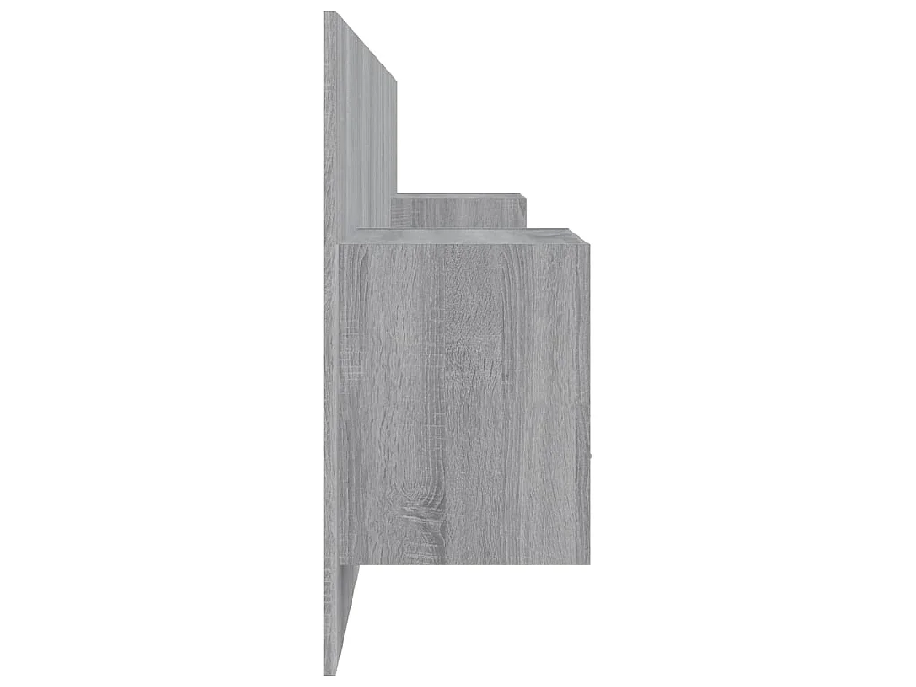 Tête de lit avec armoires sonoma gris Bois d'ingénierie