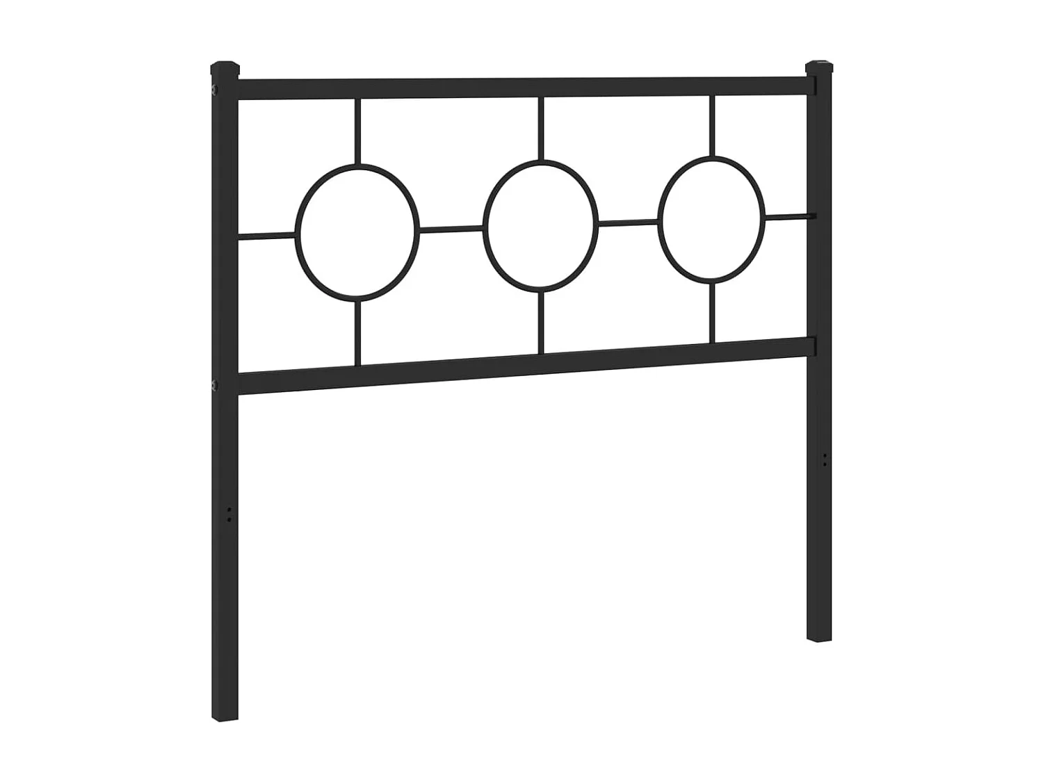 Cabecero de repuesto de metal negro 100 cm