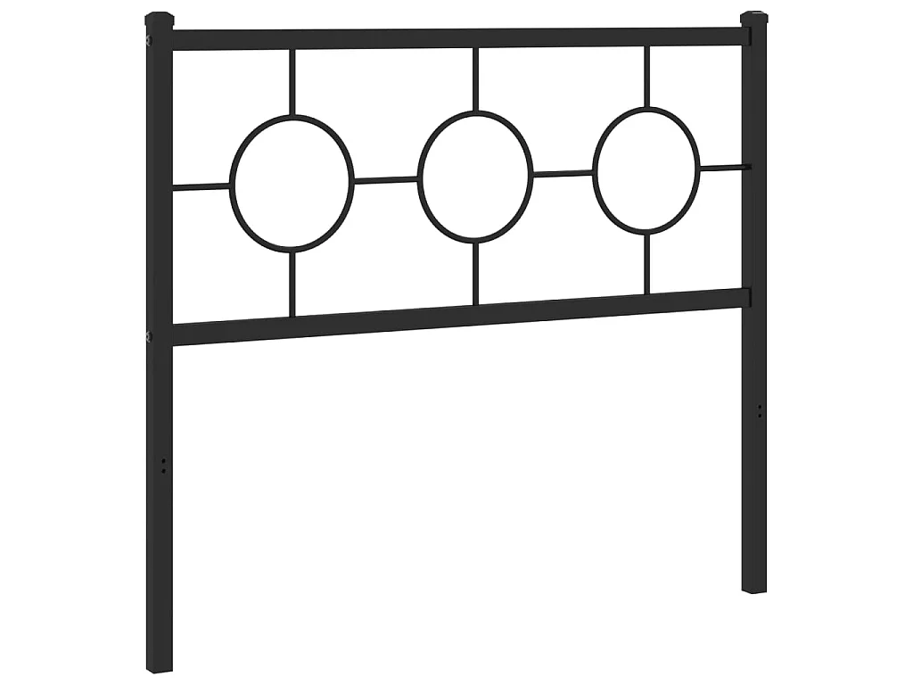 Vervangend hoofdbord 100 cm metaal zwart