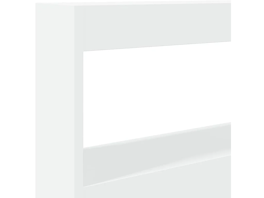 Armoire tête de lit avec LED blanc 100x17x102 cm