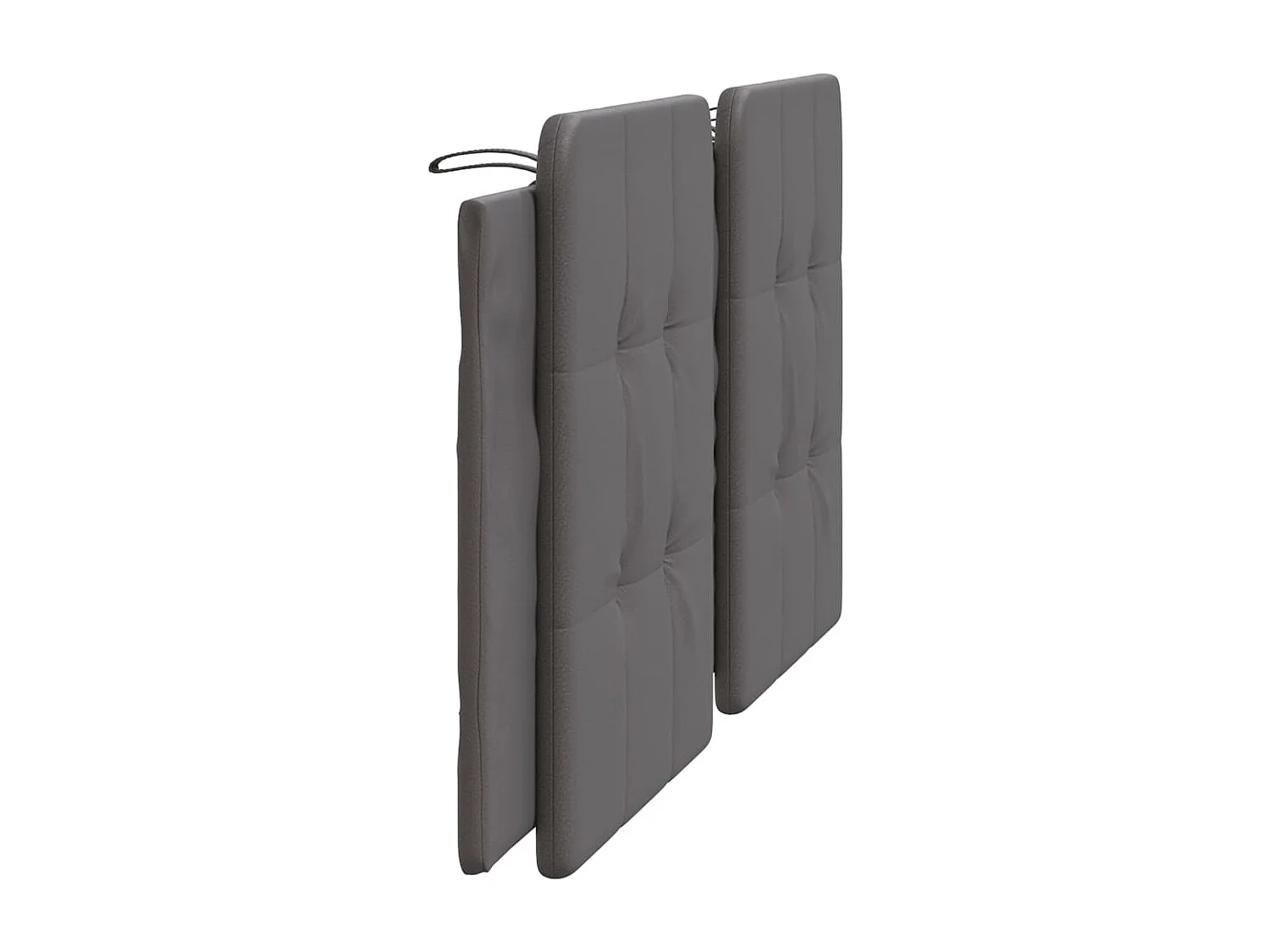 Coussin de tête de lit Zadar gris 180 cm similicuir
