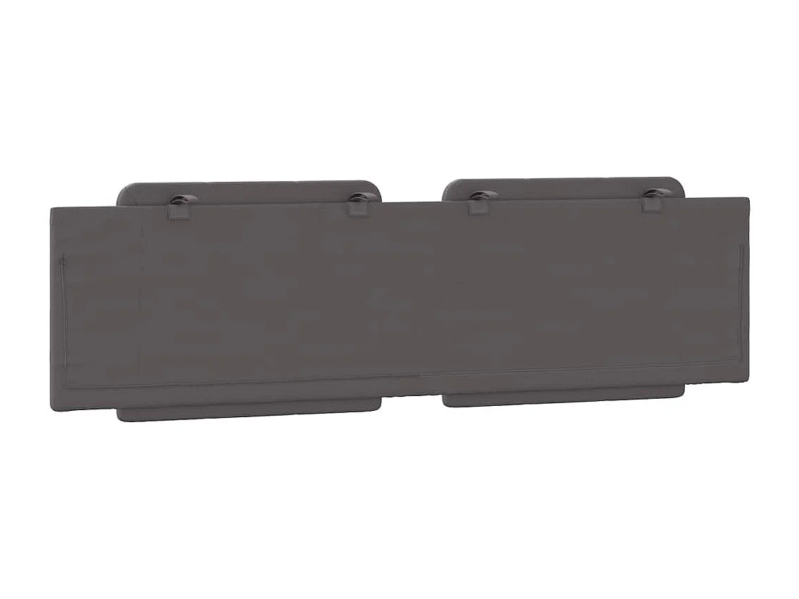 Almofadão de cabeceira Zadar 180 cm couro artificial cinzento