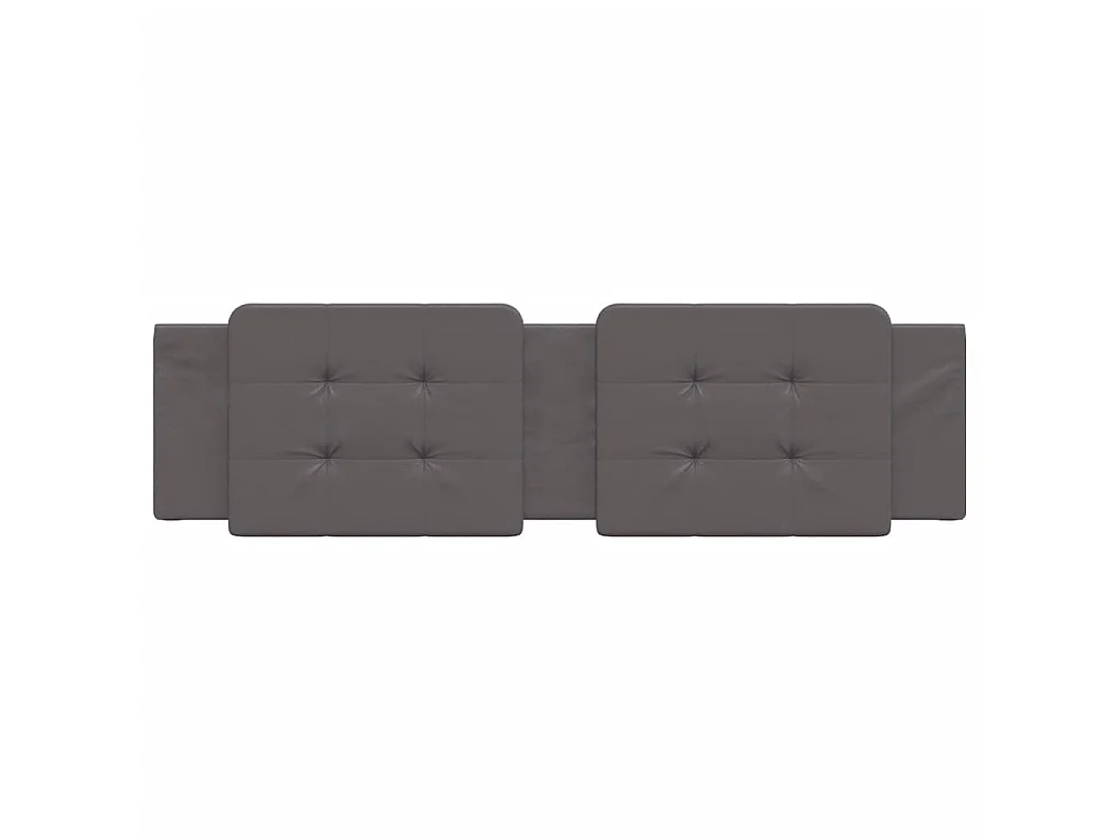 Coussin de tête de lit Zadar gris 180 cm similicuir