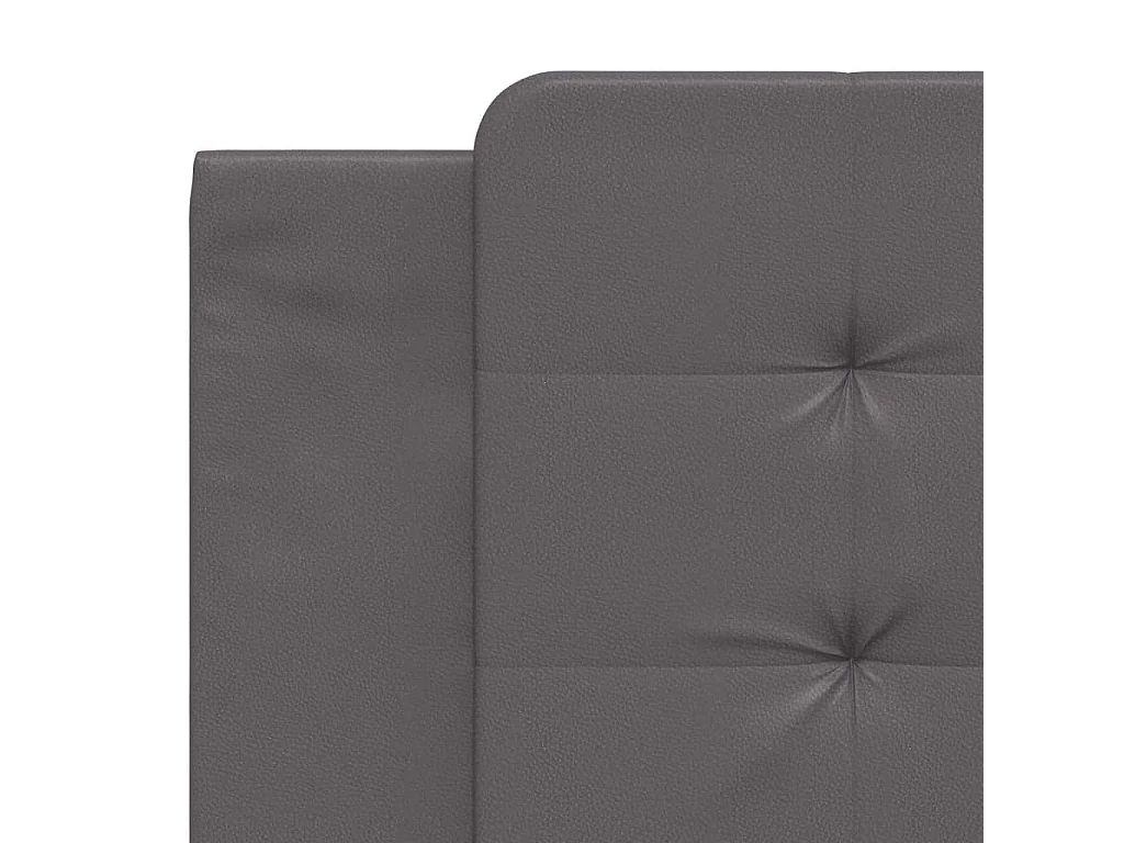 Coussin de tête de lit Zadar gris 180 cm similicuir