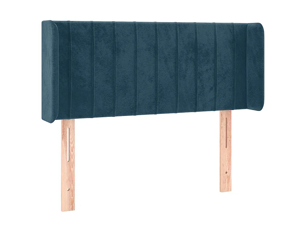 Tête de lit à LED Bleu foncé 93x16x78/88 cm Velours