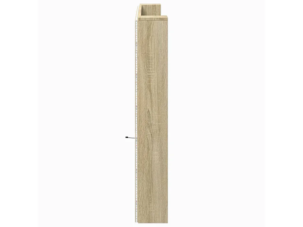LED-Kopfteil mit Ablagen Sonoma-Eiche 220x16,5x103,5 cm
