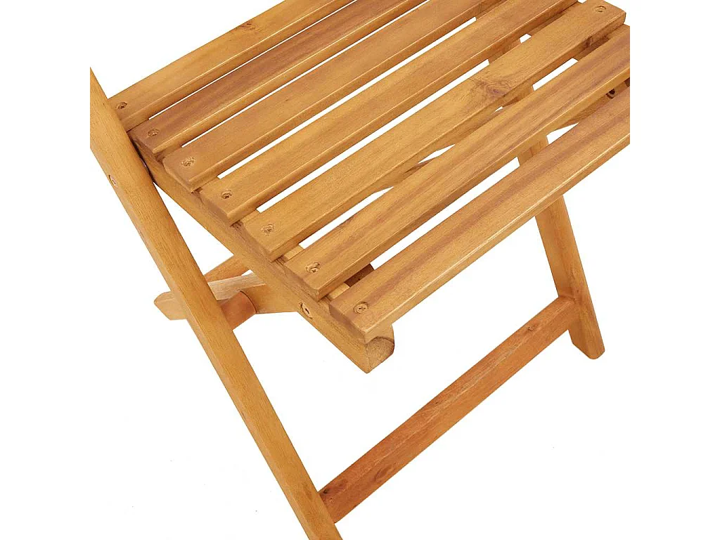 Opklapbare stoelen, 2 stuks, taupekleurig, massief acaciahout en stof.
