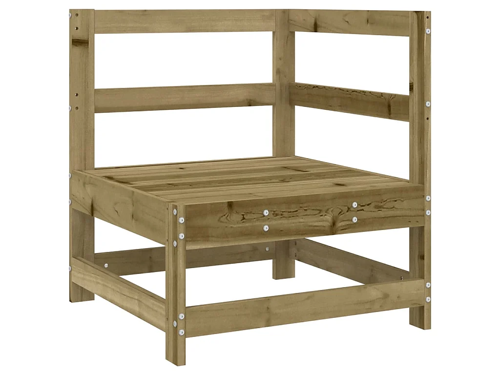 7-tlg. Garten-Sofagarnitur Kiefernholz Imprägniert