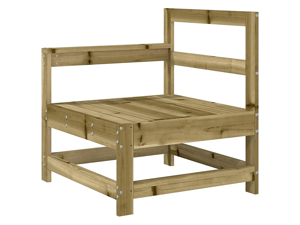 7-tlg. Garten-Sofagarnitur Kiefernholz Imprägniert