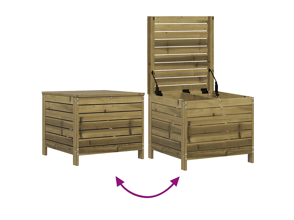 7-tlg. Garten-Sofagarnitur Kiefernholz Imprägniert