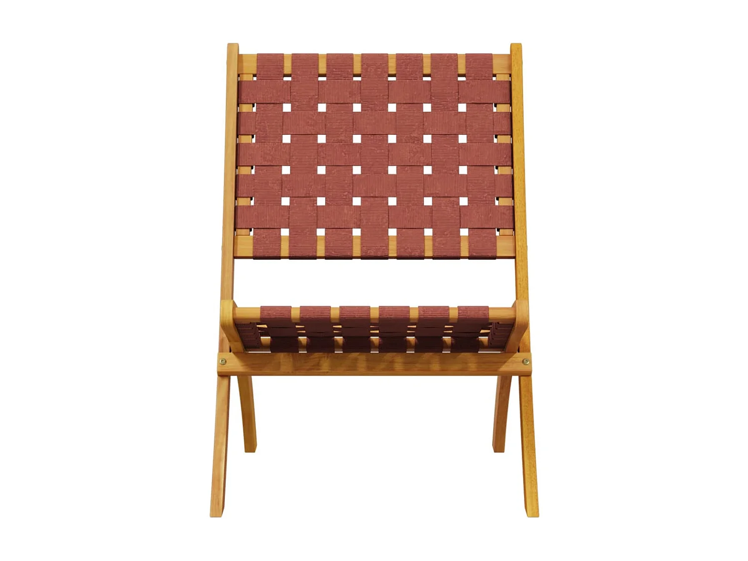 Chaises de jardin pliantes lot de 2 bois d'acacia solide tissu