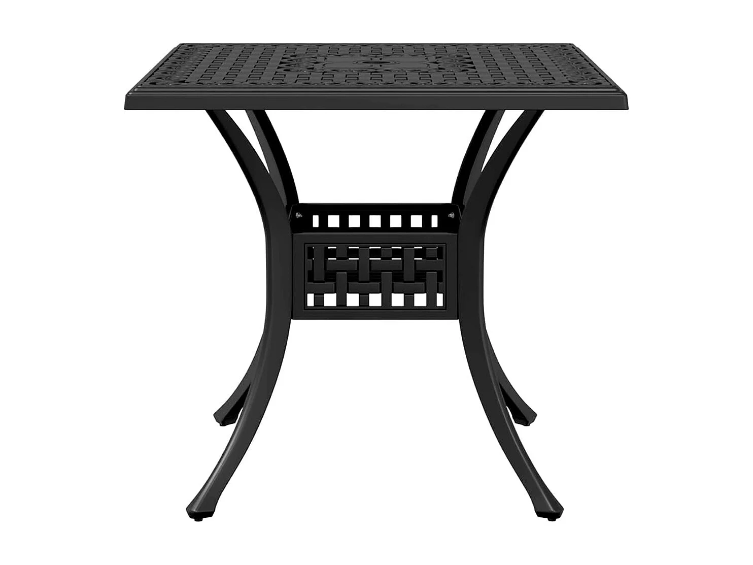 Set da Bistrot 3 pz Nero in Alluminio Pressofuso