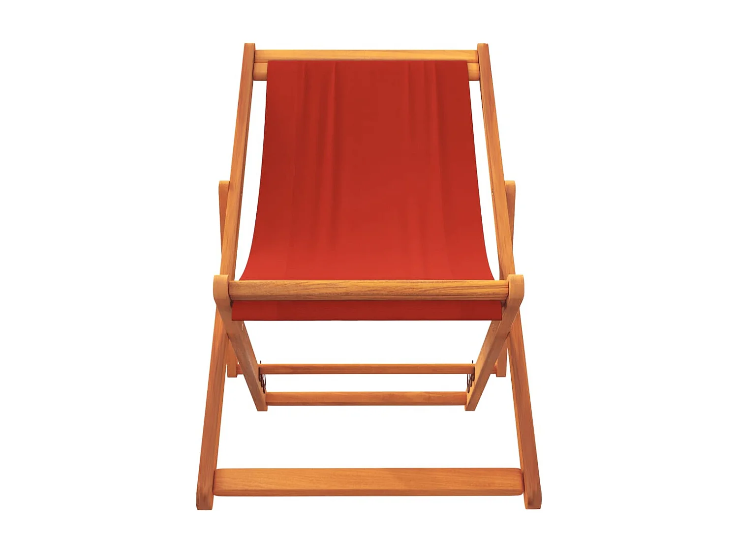 Strandstühle 2 Stk. Klappbar Rot Stoff