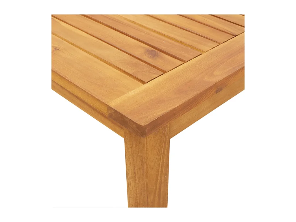 Set da Pranzo per Giardino 5 pz in Legno Massello di Acacia