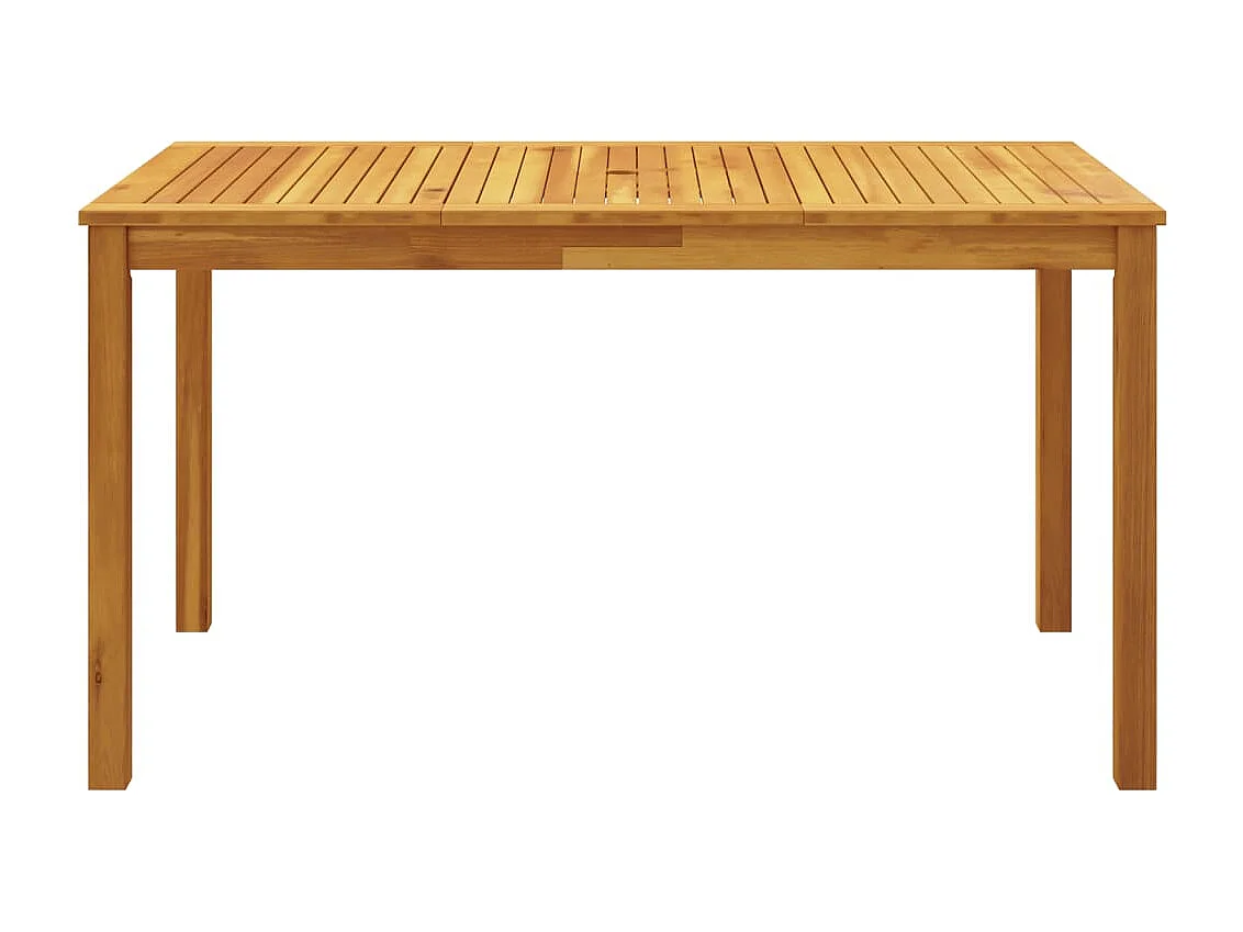 5-tlg. Garten-Essgruppe 140x80x74 cm Massivholz Akazie