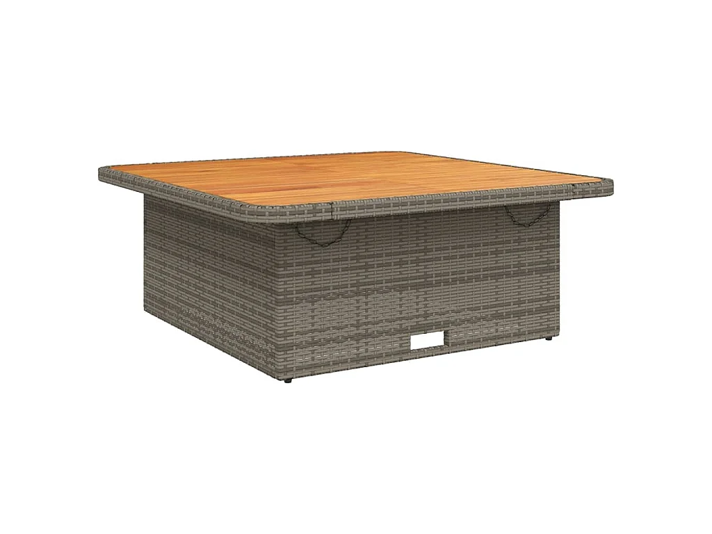 5-delige Tuinset met kussens poly rattan grijs