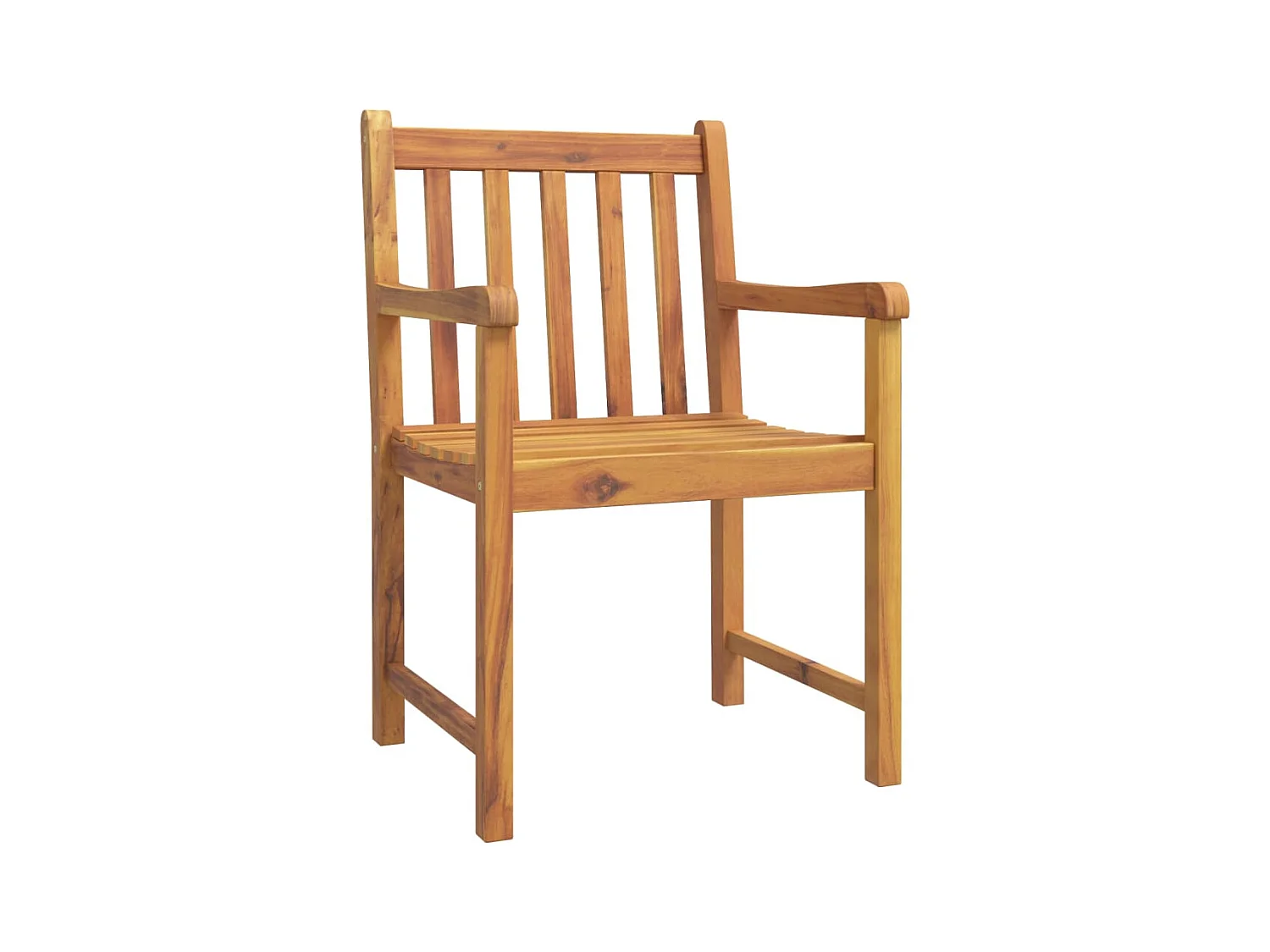 Set da Pranzo per Giardino 5 pz in Legno Massello di Acacia