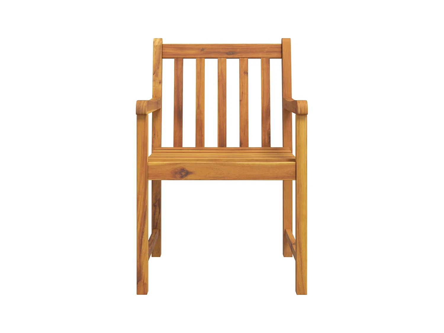 Set da Pranzo per Giardino 5 pz in Legno Massello di Acacia