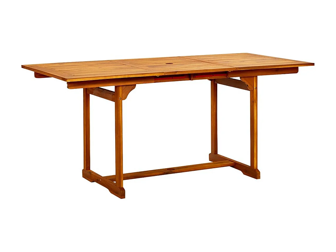 Set Mobili da Pranzo per Giardino 7 pz Legno Massello di Acacia
