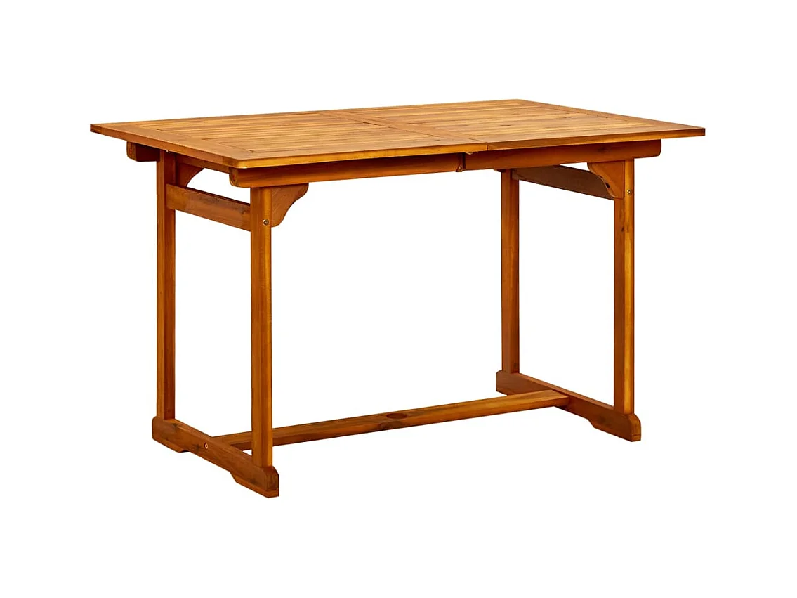 Zestaw jadalniany ogrodowy 7 elementów z Litego Drewna Akacjowego Rozkładany i Składany