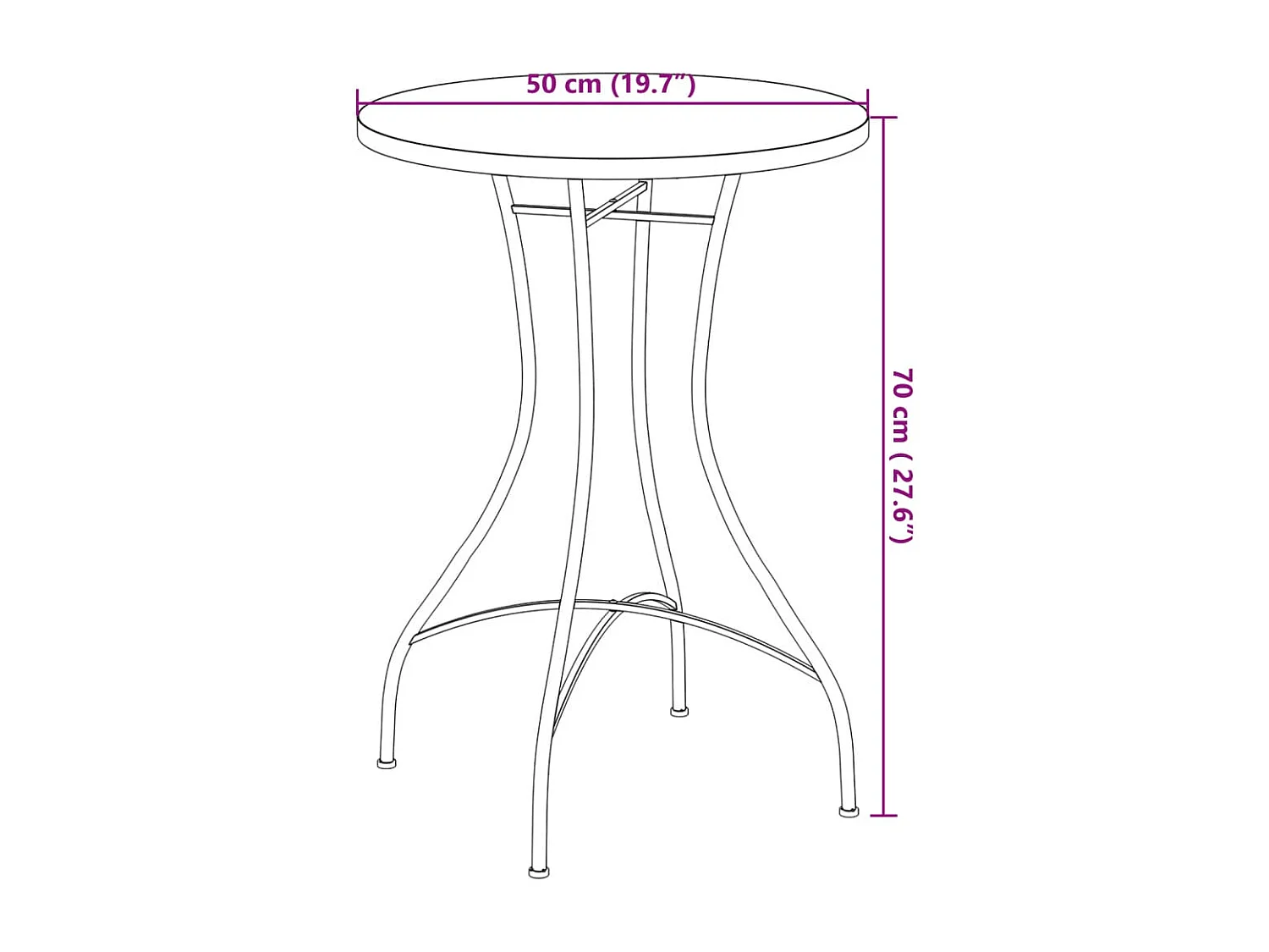 Ensemble de bistro mosaïque terre cuite blanc fer et céramique