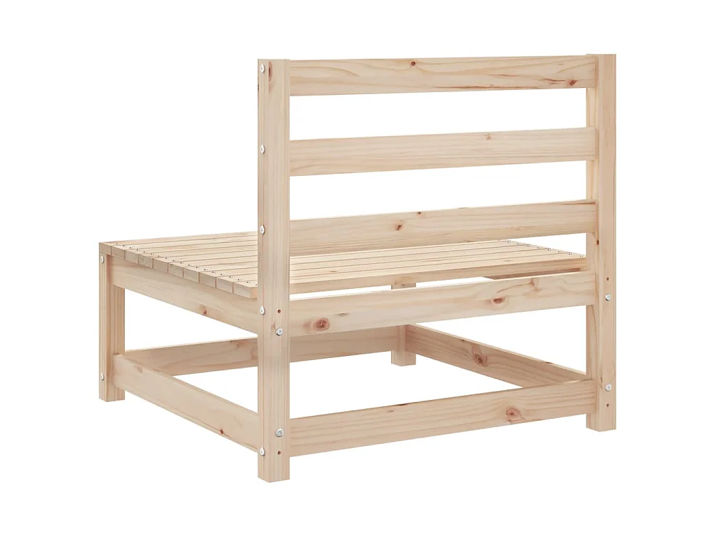 Salon de jardin 4 pcs bois massif de pin