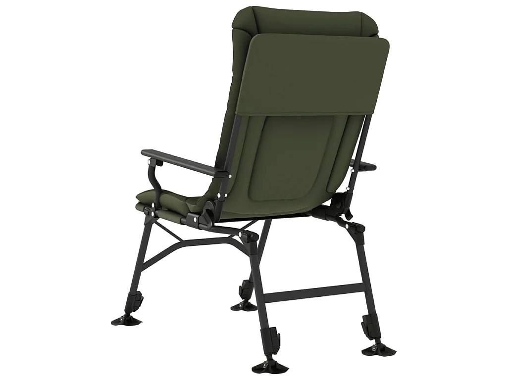 Chaise de pêche avec accoudoir pliable vert