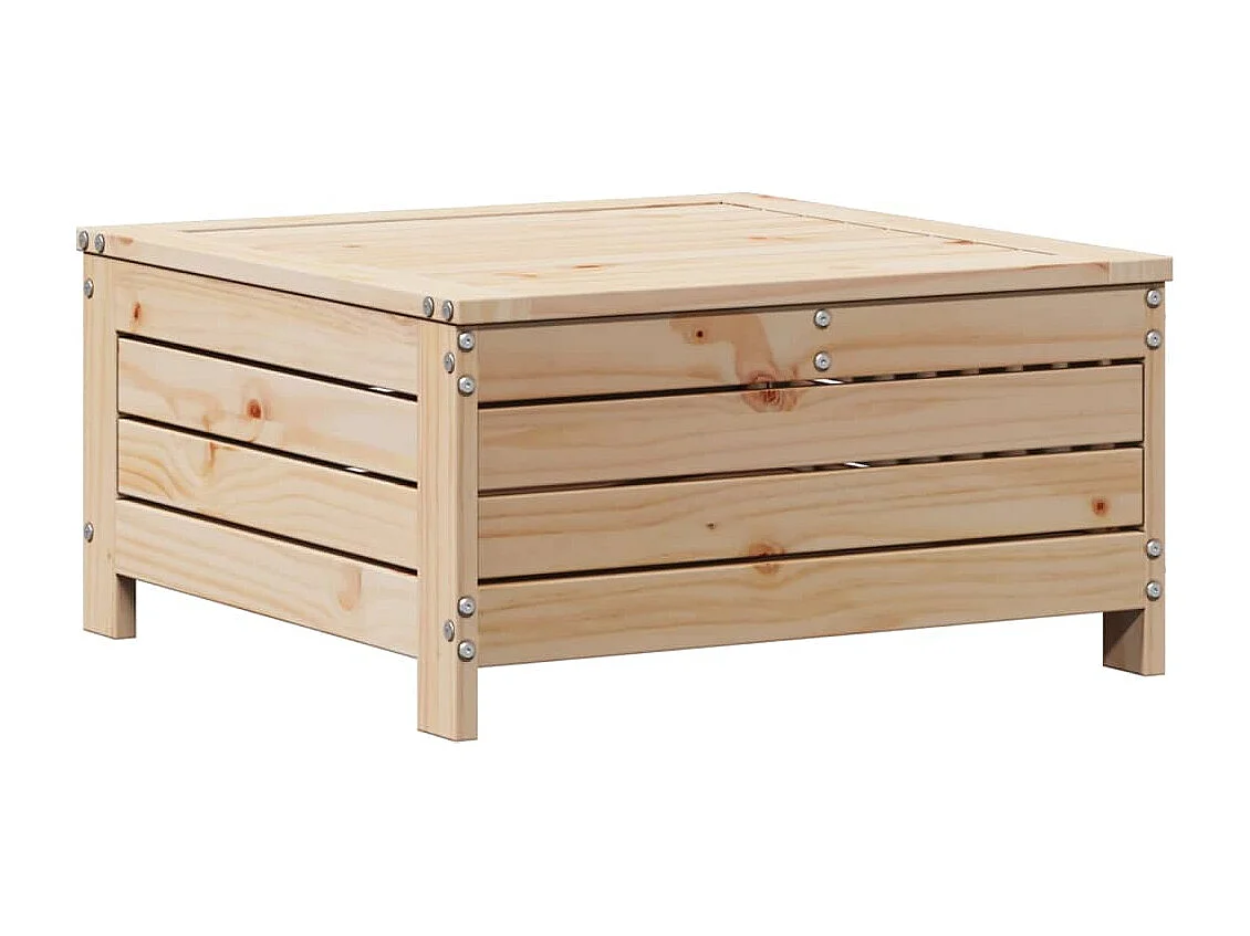 6-delige Loungeset met kussens massief grenenhout