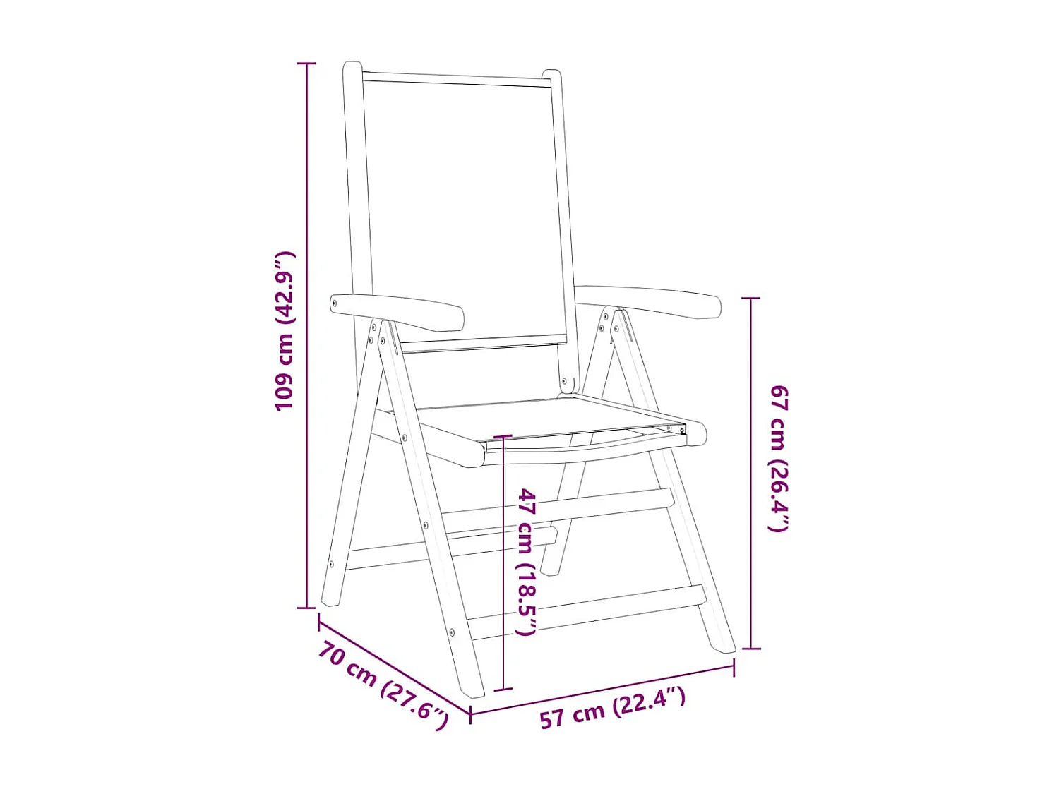 Ensemble à manger de jardin 7 pcs blanc crème tissu bois massif
