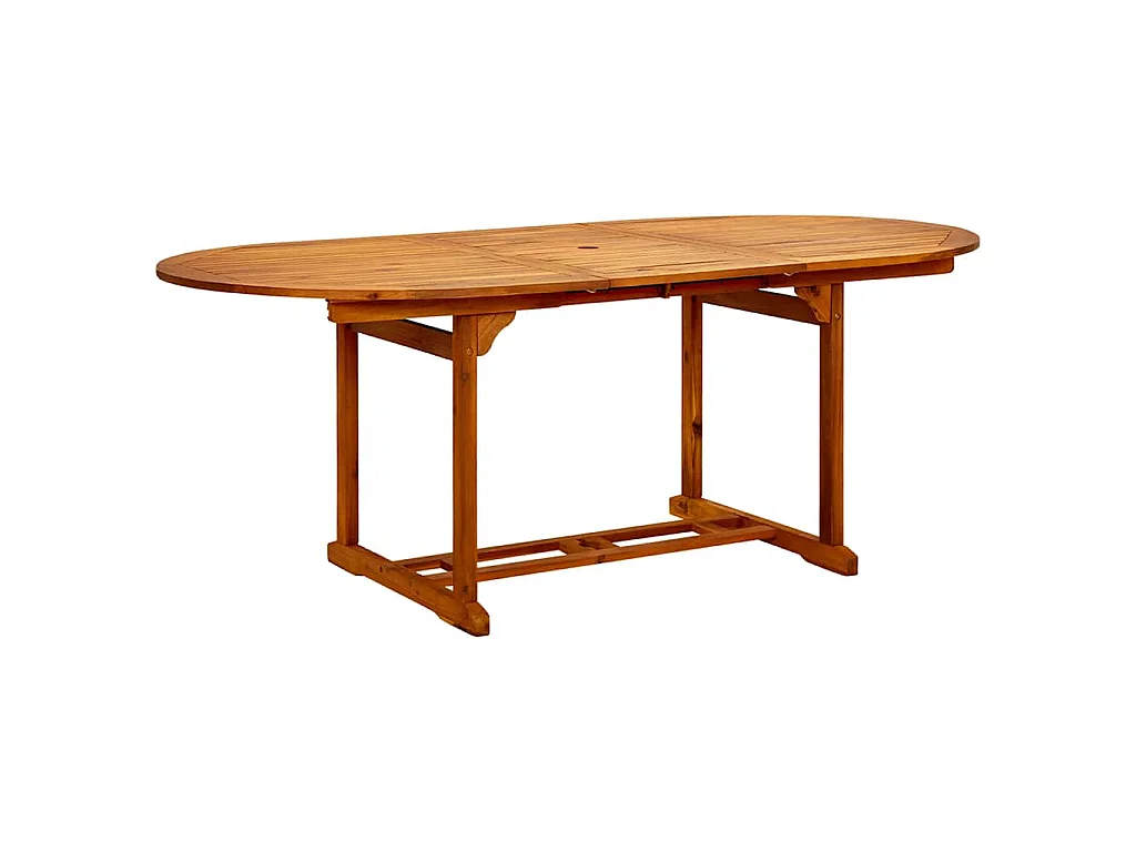 Ensemble à manger de jardin 7 pcs blanc crème tissu bois massif