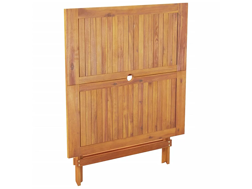 5-delige Tuinset massief hout en stof taupe