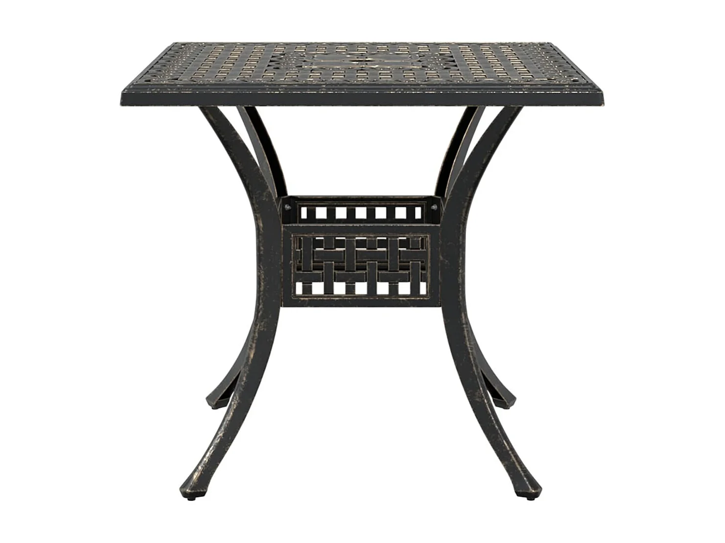 3-delige Bistroset gietaluminium bronskleurig