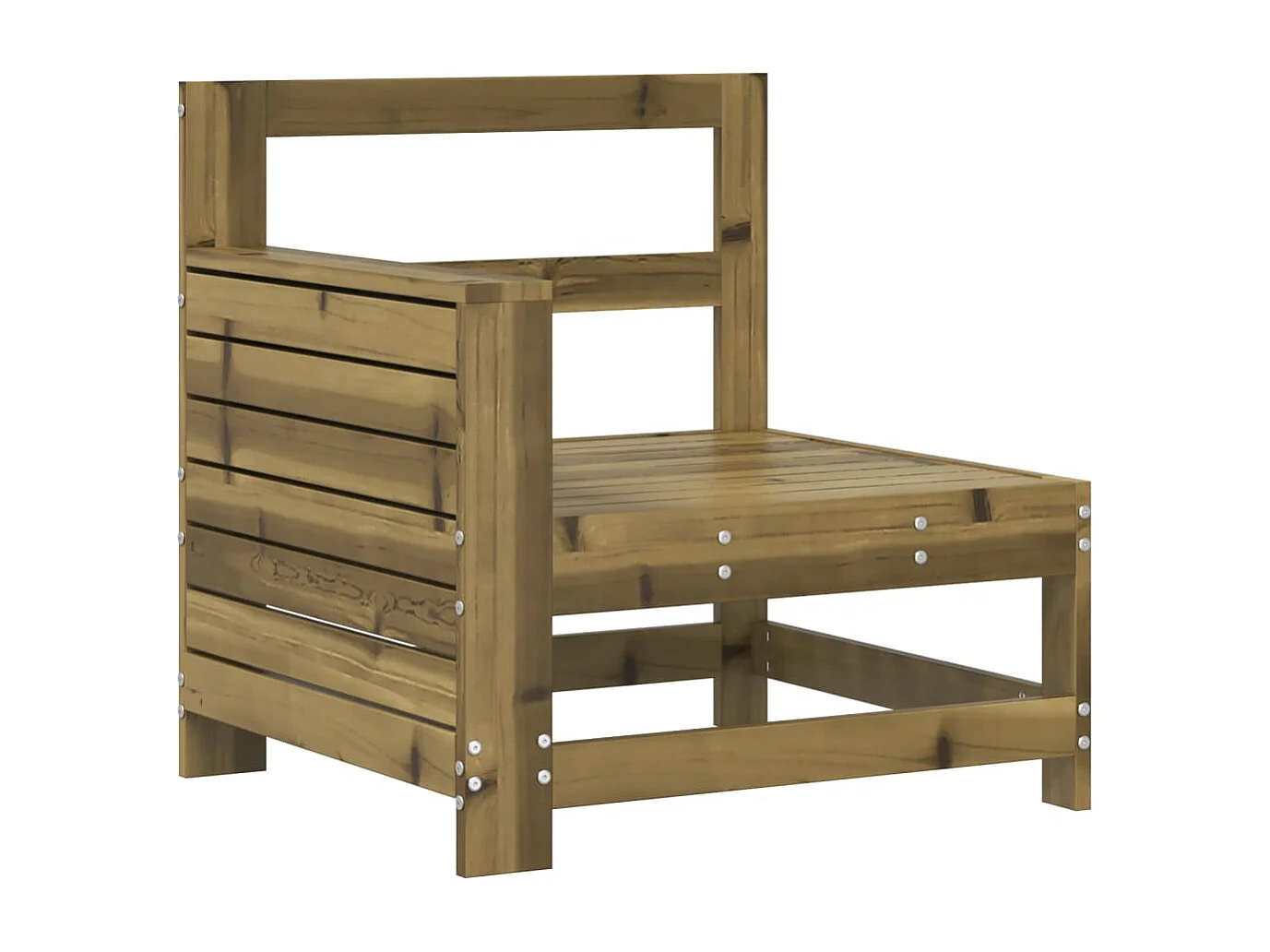 Set Divani da Giardino 7 pz in Legno Impregnato di Pino