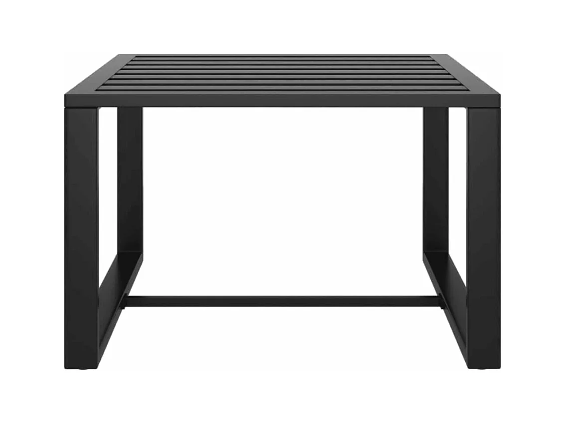 Set Divani da Giardino 10 pz con Cuscini in Alluminio Antracite