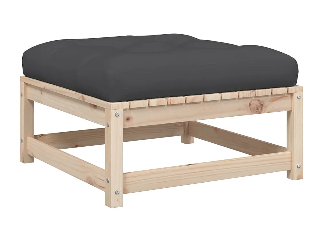 7-delige Loungeset met kussens massief grenenhout