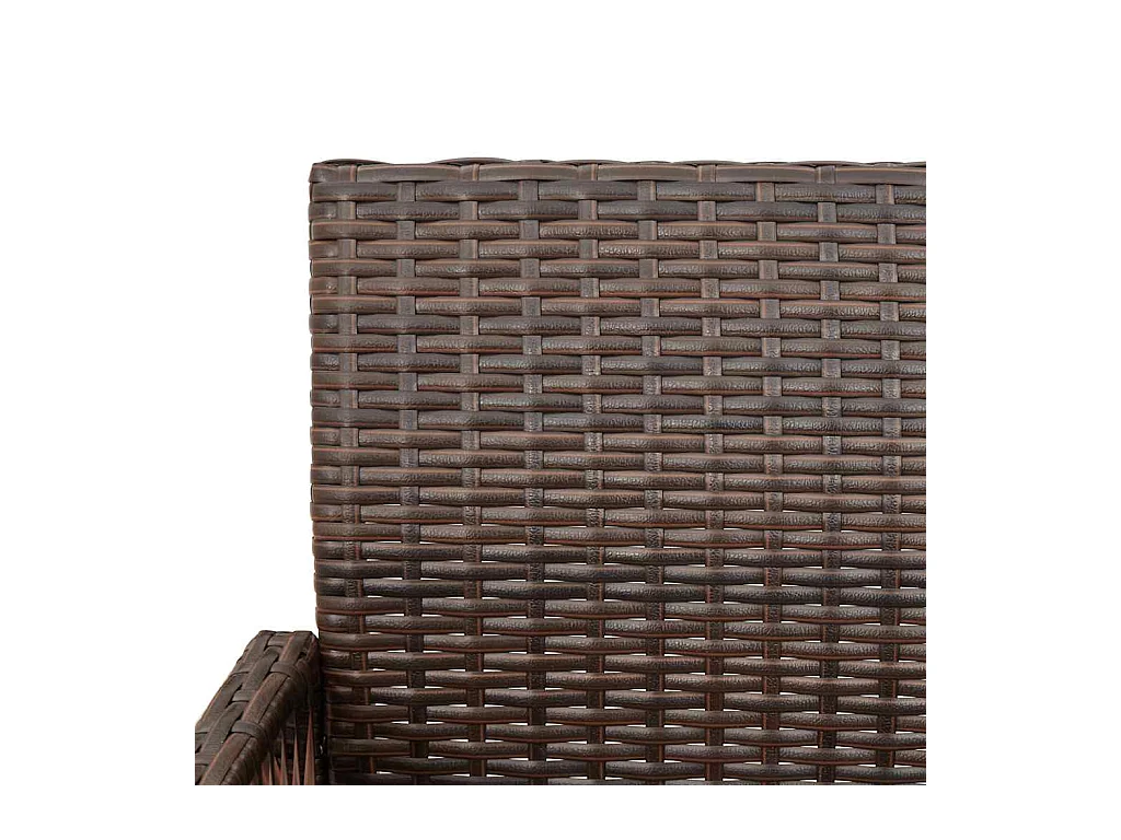 Sgabelli da Bar da Giardino 2 pz in Polyrattan Marrone