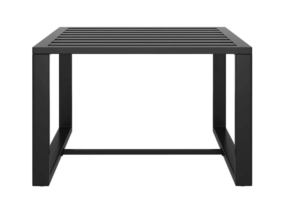 Set Divani da Giardino 10 pz con Cuscini in Alluminio Antracite