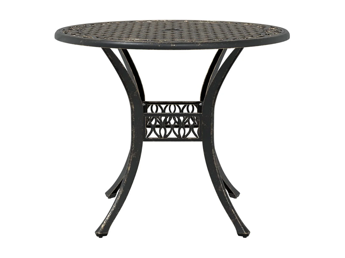 Ensemble manger de jardin 5 pcs bronze aluminium coulé