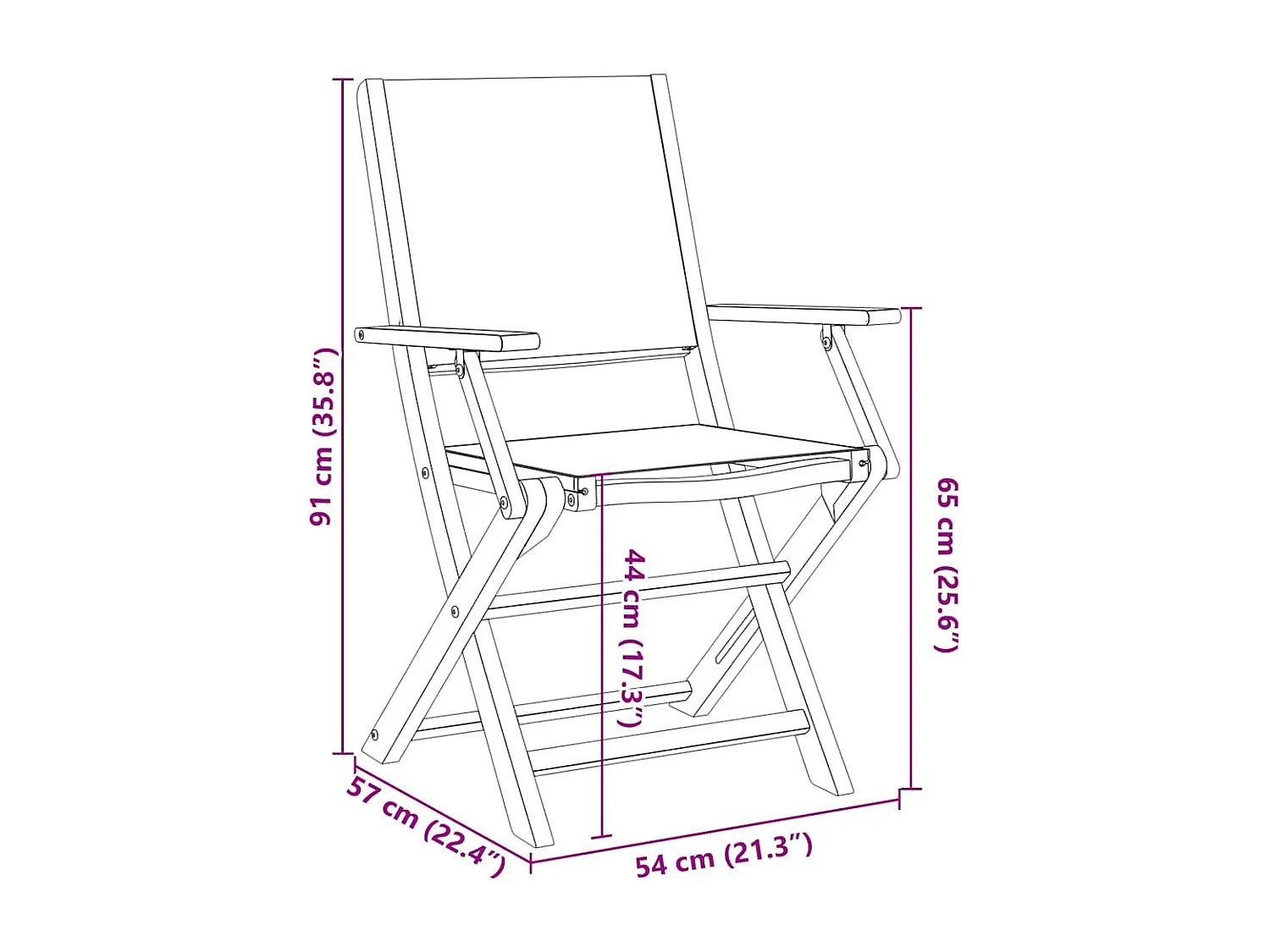 Sedie da Giardino 2pz Beige Legno Massello di Acacia e Tessuto