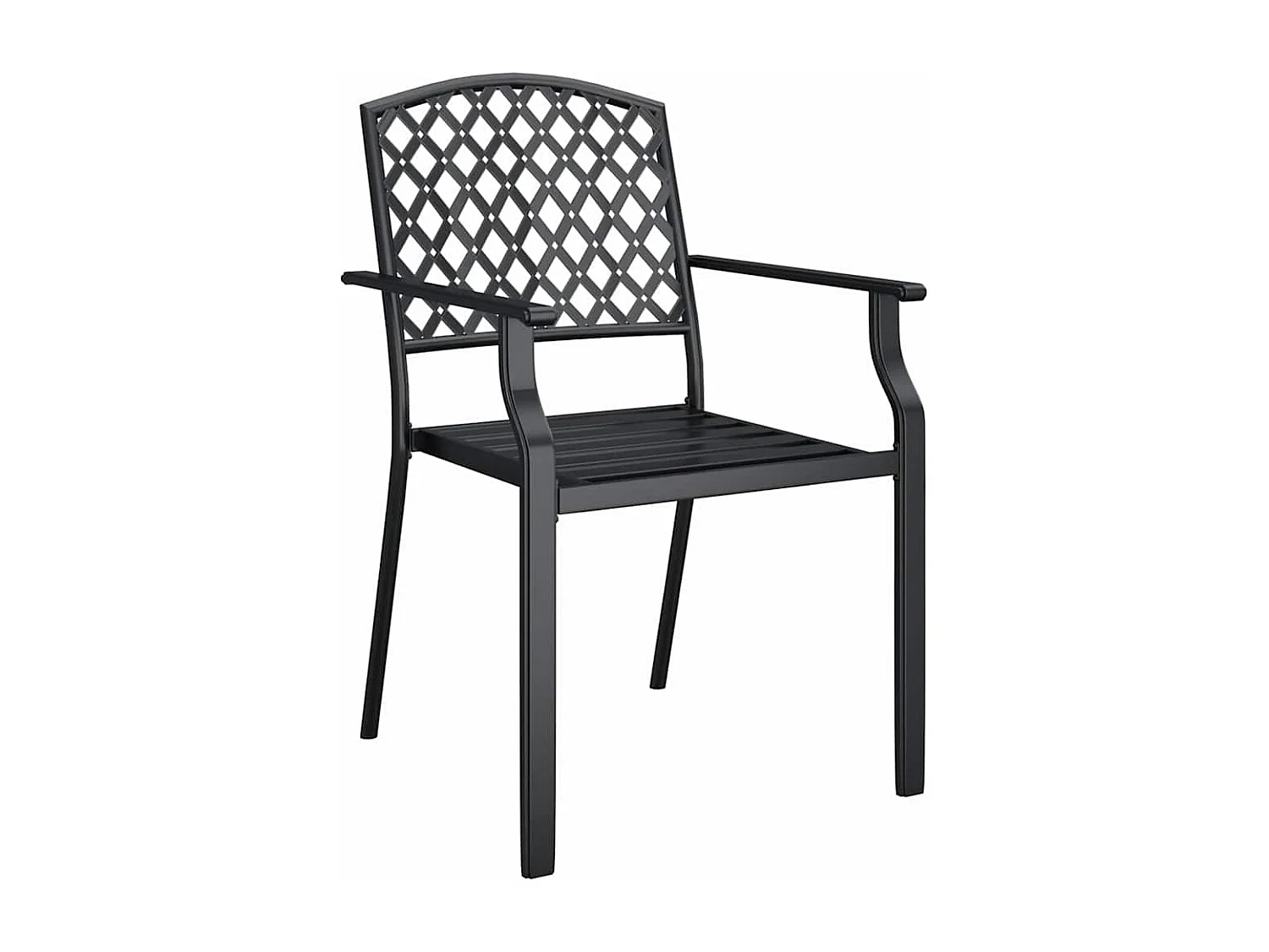 5-tlg. Garten-Essgruppe Anthrazit Stahl