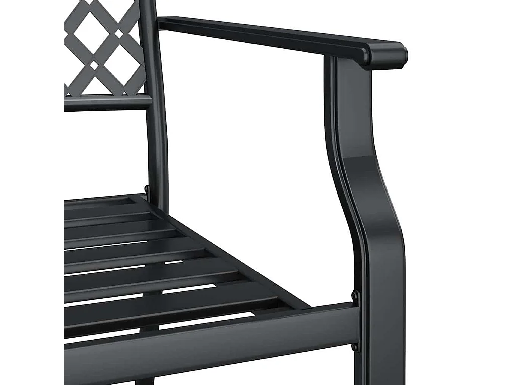 5-tlg. Garten-Essgruppe Anthrazit Stahl