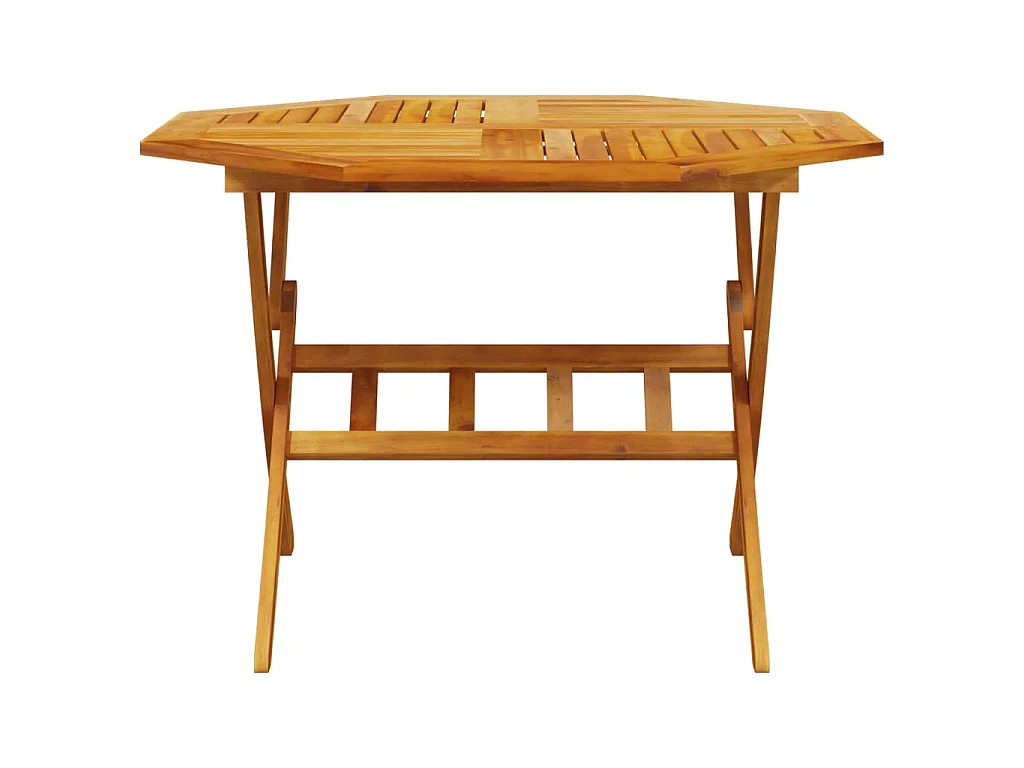 Ensemble à manger de jardin pliable 5 pcs bois massif d’acacia
